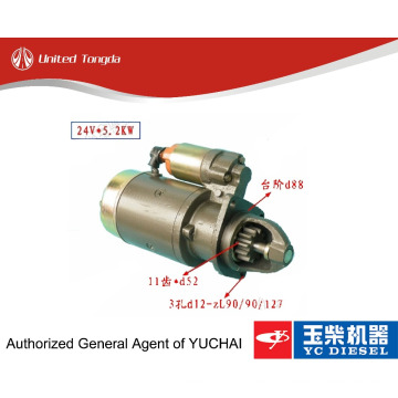 Motor de arranque Yuchai YC4G original B30-3708010B